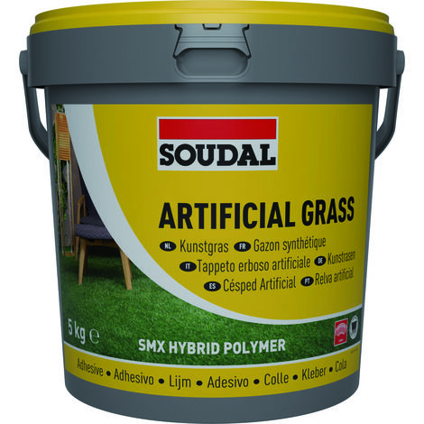 Soudal ADESIVO PER TAPPETI ERBA ARTIFICIALE ''ARTIFICIAL GRASS'' Kg. 5 , col. Verde