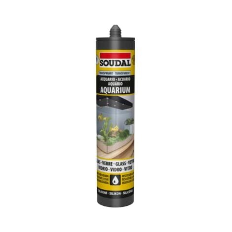 Soudal AQUARIUM Silicone acquari vetro resistente acqua trasparente 290 ML