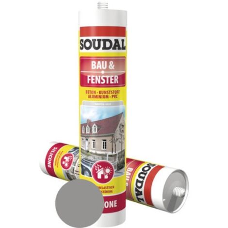 Soudal Bau-Silikon grau 300 ml Dichtmaterialien