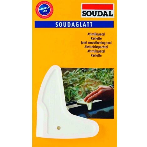 Soudal – Cale de lissage pour mastic – Dimensions 0.8 x 8.5 x 8.5 mm – Pour joints d'étanchéité lisses et professionnels – Plastique durable