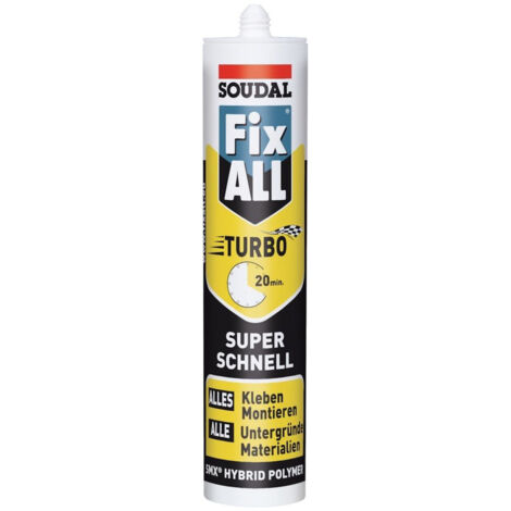 Soudal Colle de montage Fix ALL Turbo blanc 430 g