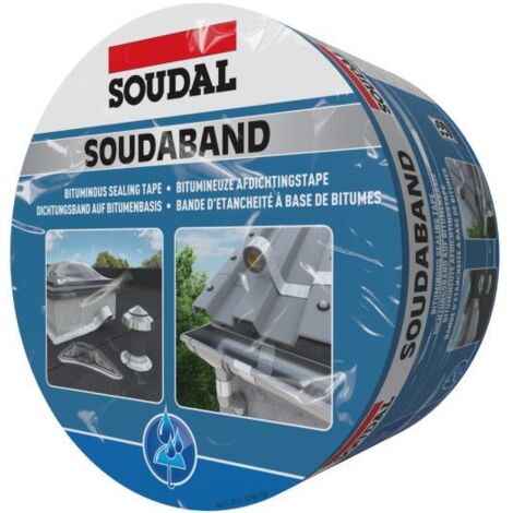 Soudal Dichtband Soudaband selbstklebend aluminium 15cm x 10m 101187