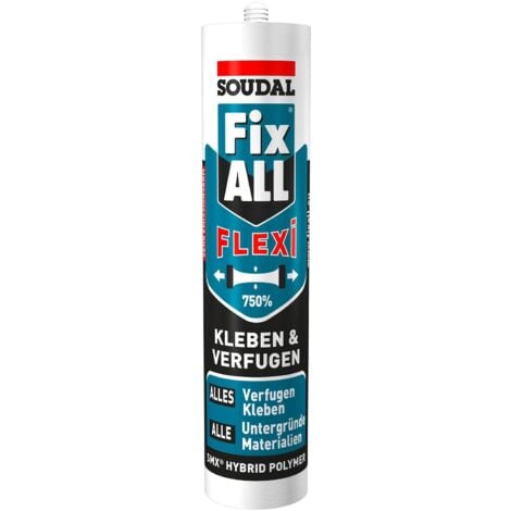 Soudal FIX ALL FLEXI Hybrid Polymer Klebstoff Dichtstoff grau 290ml Kartusche