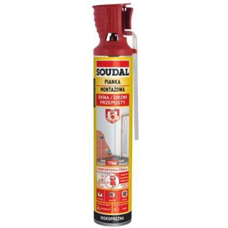 SOUDAL GENIUS ESPUMA DE MONTAJE DE MANGUERA PARA PISTOLA 770ML - PIA 750 SOU