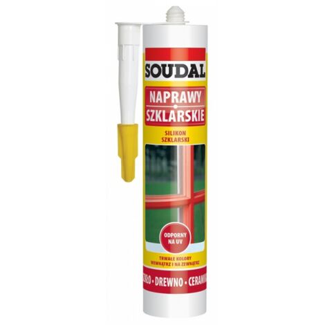 SOUDAL GLASS SILICONE TRASPARENTE 280ML - SIL CON SO BEZ