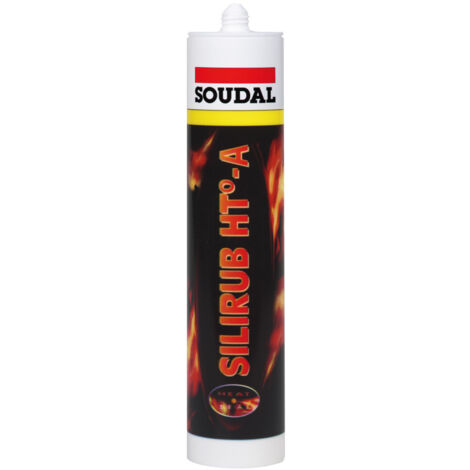 Soudal Hochtemperatur-Silikon Silirub HT-A schwarz 300ml 108265