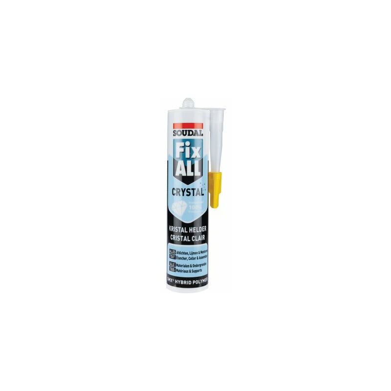 Soudal - mastic colle fix all crystal