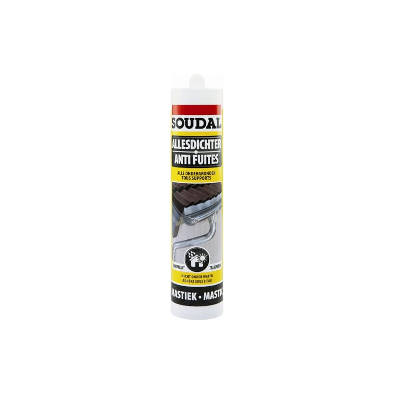 Soudal - mastic d'étanchéité universel 280 ml cartouche pe caoutchouc synthétique 137551