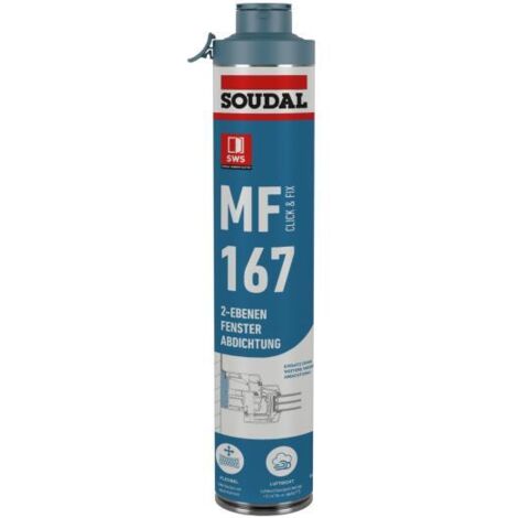Soudal MF 167 Click & Fix Hellgrau 750ml