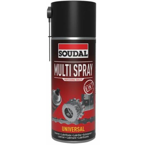 Soudal Multispray mit 8-facher Wirkung 400ml Dose, weiss