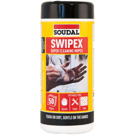 Soudal Primer & Nettoyant Lingettes Swipex 50 lingettes
