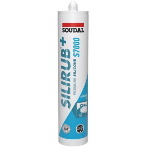 Soudal Sanitärsilikon Silirub+ S7000 300ml silbergrau 120961