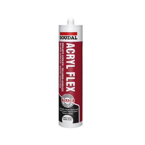 Soudal SILICONE ACRILICO ELASTICO ''ACRYL FLEX'' ml. 300 - Bianco