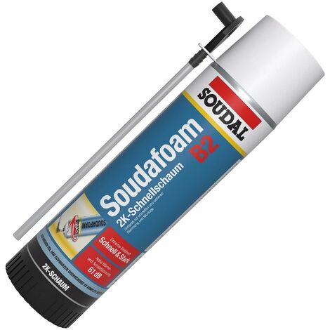 Soudal Soudafoam 2K B2 400ml Adapterschaum Zargenschaum Türenschaum PU-Schaum