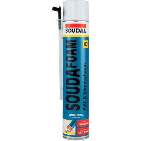 SOUDAL Soudafoam B2 Montageschaum Adapterschaum 750 ml Bauschaum Dämmschaum