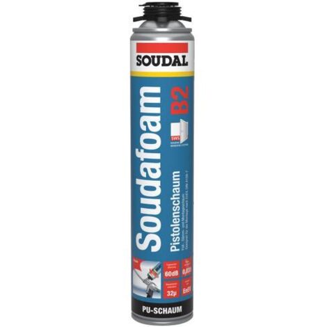 Soudal Soudafoam B2 Pistolenschaum 750ml Dämmschaum Montageschaum PU Schaum