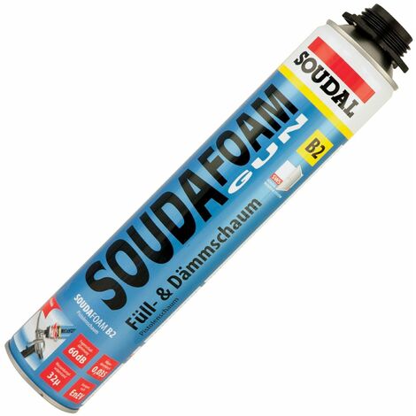 Soudal Soudafoam B2 Pistolenschaum 750ml Dämmschaum Montageschaum PU Schaum