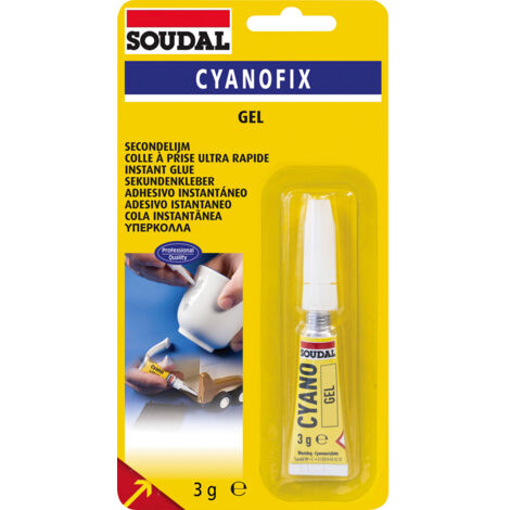 Soudal Super Glue Gel Sofortkleber 3g 116390
