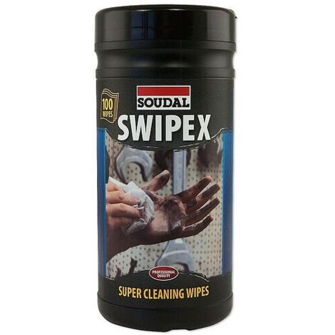 SOUDAL SWIPEX Feucht-Reinigungstücher - Spenderdose mit 100 Stück - 113551