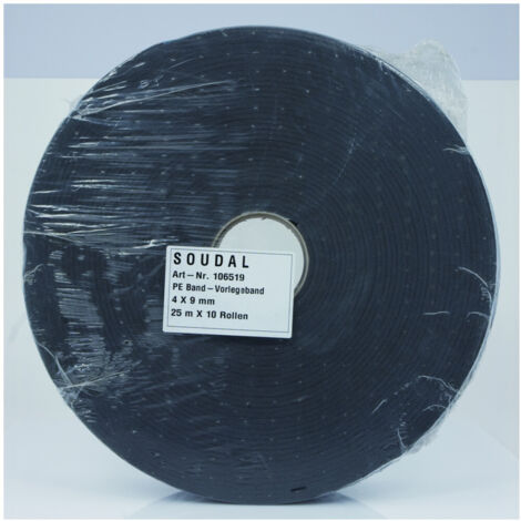 Soudal Vorlegeband schwarz 4 x 9 mm 100 Stk