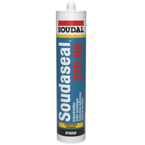 Soudaseal 270HS - Mastic colle polymère hybride EC 1 PLUS - Soudal - Cartouche de 290 ml Blanc