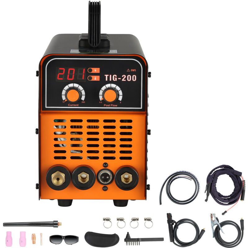 Soudeur à l'arc tig/mma 200 a Mophorn TIG-200C, machine de soudage à onduleur hf igbt dc pour acier, titane, alliages de cuivre