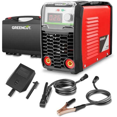 Soudeur à onduleur à courant continu, puissance entre 25A-250A, tension 230V, technologie IGBT, électrodes entre 1.0mm-3.5mm - Greencut MMA250