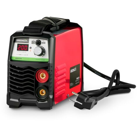Soudeur DC Inverter, puissance entre 25A-200A, tension 230V, diamètres du fil 1.0mm-3.0mm. - Greencut MMA200
