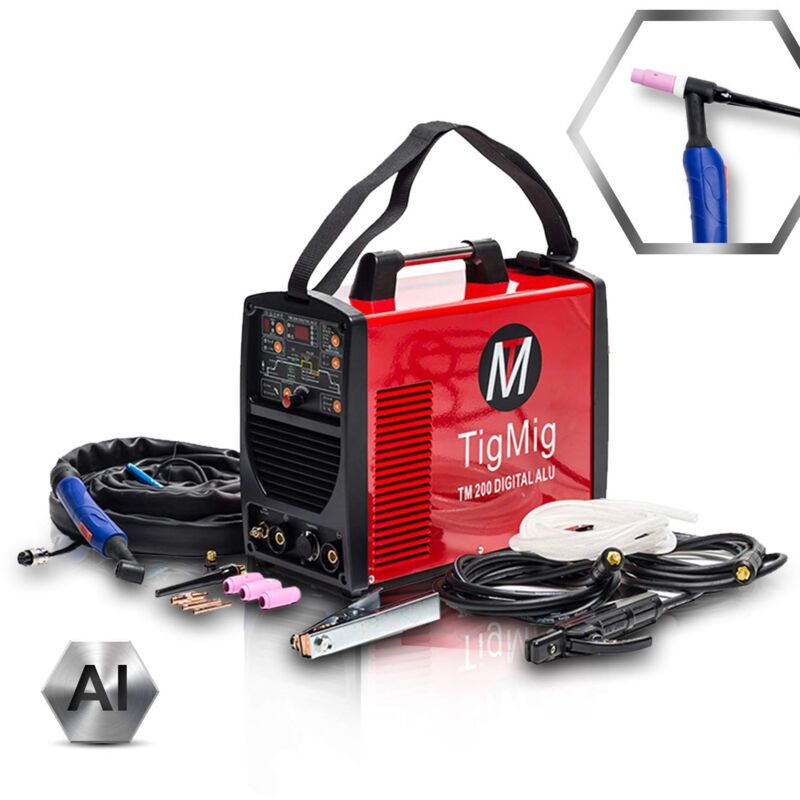 Soudeur numérique tig ac/dc inverter + mma, jusqu'à 200A