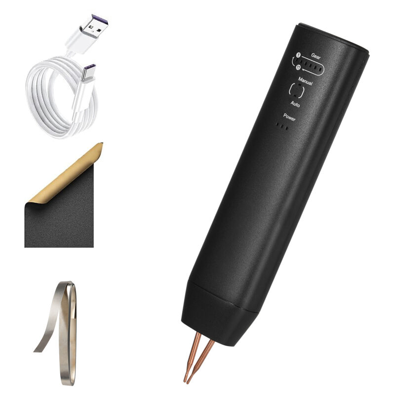 Lifcausal - Soudeur par points, soudeur par points de batterie portatif avec modes automatique et manuel, 11 vitesses réglables, mini machine de