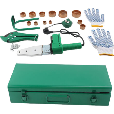 Soudeuse de tuyaux 800W, indice IP54, Machine à souder par Fusion d'eau avec 6 paires de têtes de filière et coupeur