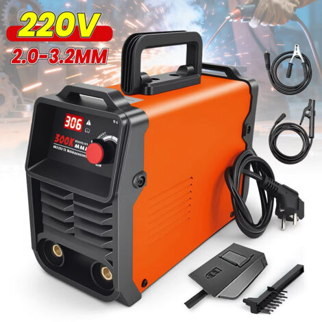 Soudeuse inverter 350A 220V – écran LCD – machine de soudage portable pour électrodes 2,0–3,2 mm