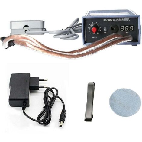 Soudeuse par points 5000W Machine de soudage par points portable haute puissance Portable 0-800A Soudeurs réglables en courant pour batterie 18650 Prise UE (prise UE)-