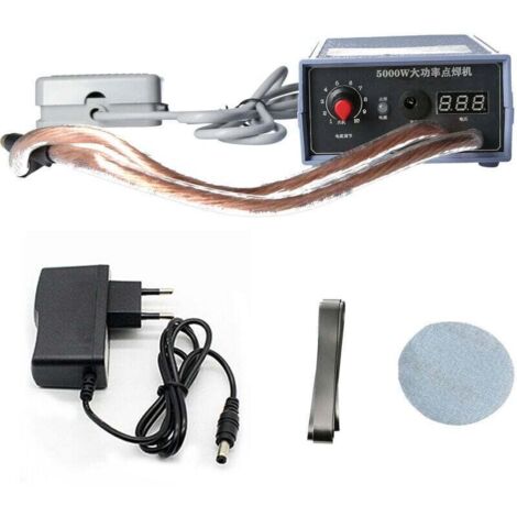 Soudeuse par points 5000W Machine de soudage par points portable haute puissance Portable 0-800A Soudeurs réglables en courant pour batterie 18650 Prise UE (prise UE)-
