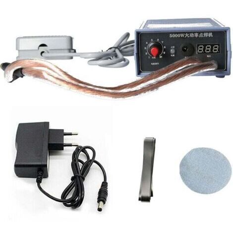 Soudeuse par points 5000W Machine de soudage par points portable haute puissance Portable 0-800A Soudeurs réglables en courant pour batterie 18650 Prise UE (prise UE)-