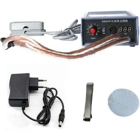 Soudeuse par points 5000W Machine de soudage par points portable haute puissance Portable 0-800A Soudeurs réglables en courant pour batterie 18650 Prise UE (prise UE)-INHHUB