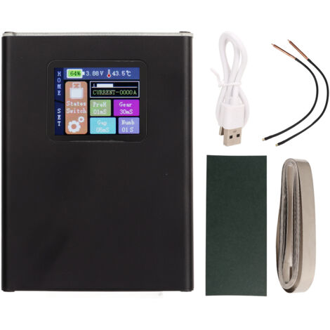 Soudeuse par points avec écran LCD couleur de 4,5 cm : mini-soudeuse par points professionnelle, portable et réglable, pour batteries