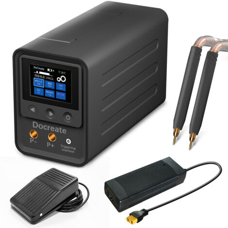 Soudeuse par points numérique portable 2.4 pouces, à condensateur farad, supporte nickel 0.6mm, pour batteries et métaux