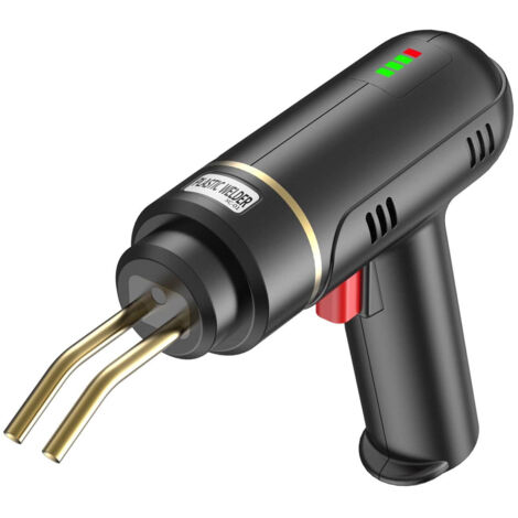 Soudeuse sans fil rechargeable par USB de 200 W, kit de soudage de plastique comprenant 200 agrafes chauffantes pour réparer les fissures des pare-chocs de voiture