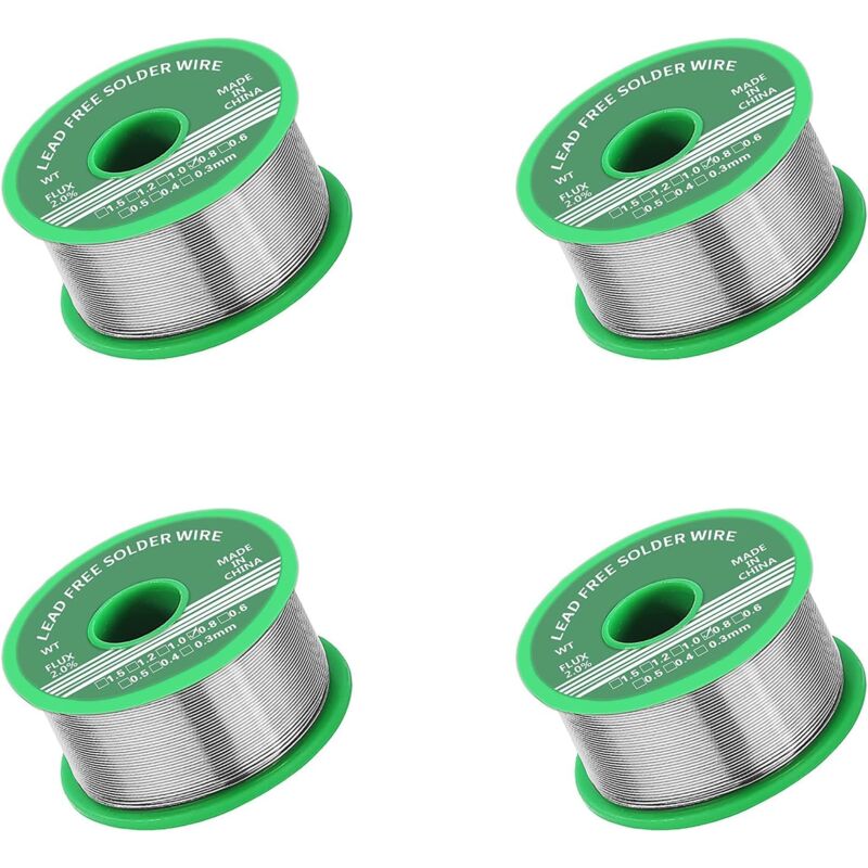 Sjqka - Soudure 0,8 mm, soudure sans plomb avec noyau de colophane, soudure avec flux 20 g, fil à souder, fil à souder pour la réparation et le