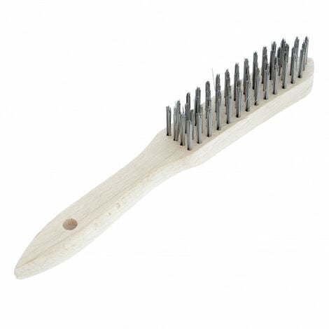 Soudure Accessoire Brosse A Main 4 Rangs Acier Bois