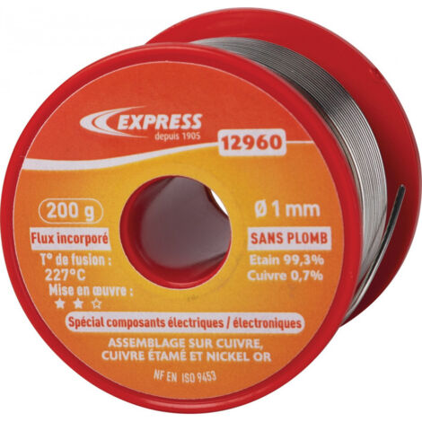 Soudure Etain 200G Bobine D1Mm Guilbert Express