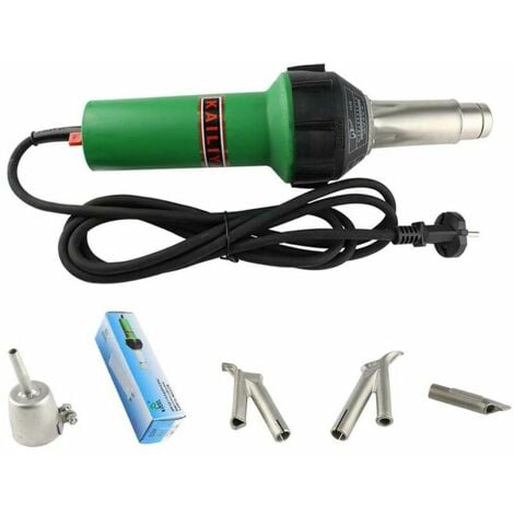 Professionnel 1600W Vitesse Buse air Chaud Soudure Souder Soudage Pistolet Plastique  soudure (Pistolet de soudeur vert) : : Bricolage