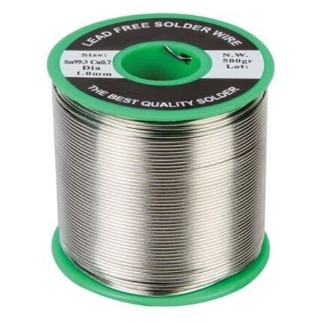 Soudure sans plomb sn 99 3% - cu 0 7% 1mm 500g