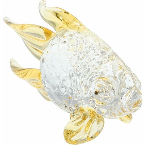 Soufflé à La Main en Verre Poissons Figurine Mer Animaux Ornement pour Fish Tank Aquarium Mer Animaux pour Cadeau D' Anniversaire Bureau Presse