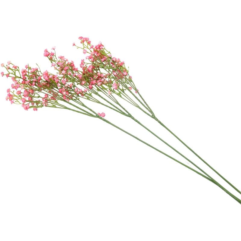 Tlily - Souffle Gypsophila Fleurs Artificielles 12 Pcs Bouquets Faux Fleurs Real Press pour la DéCoration de FêTe de Mariage Diy Home Decor 21 Pouce