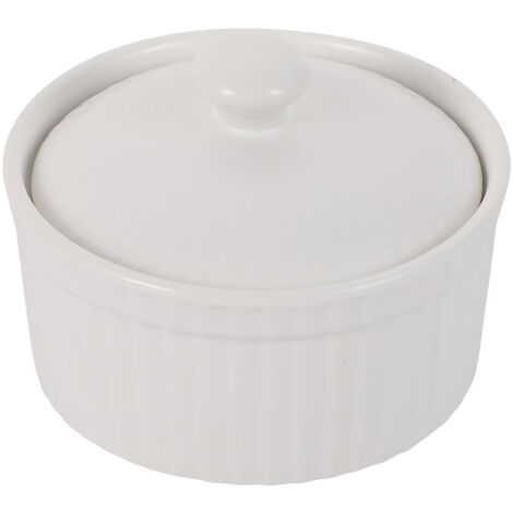 Soufflé-Schale, multifunktionale Ramen-Schale, Zwiebelgrillplatte, Dessert- und Obstschale mit Deckel