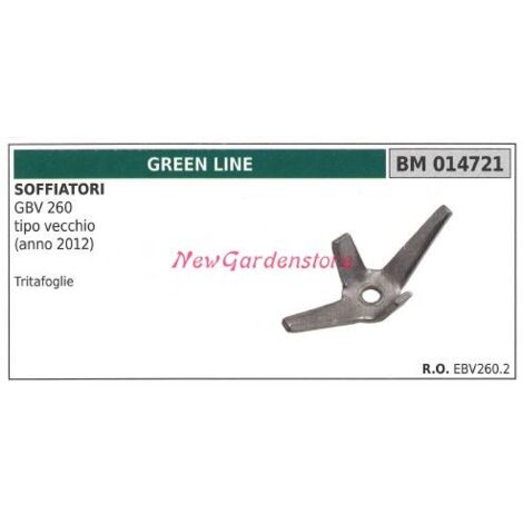 Soufflerie hacheuse de feuilles GBV 260 GREENLINE 014721