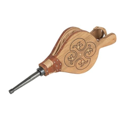 Soufflet de cheminée en cuir - talla