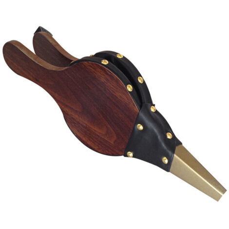 Soufflet de cheminée manuel pour barbecue, camping et grillades en extérieur, avec sangle de suspension (taille moyenne). Pompe à soufflet pour cheminée d'intérieur et extérieur.